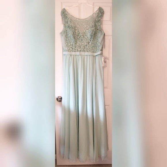Mori Lee Dresses & Skirts - NWT, Unaltered Morilee Chiffon Bridesmaids Dress in Mint Green